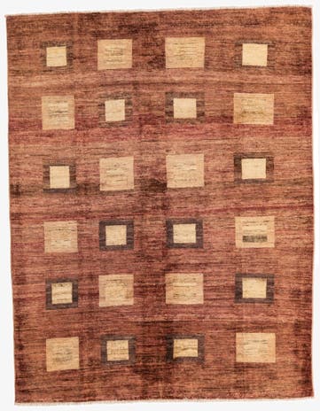 4' 9 x 6' 1 Hand Knotted Modern Ziegler Rug