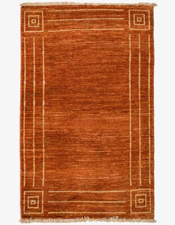 2' 7 x 4' 1 Hand Knotted Modern Ziegler Rug