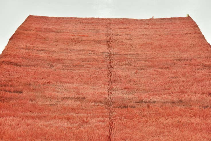 Detail image of 5' 9 x 6' 6 Hand Knotted Moroccan Wool Rug