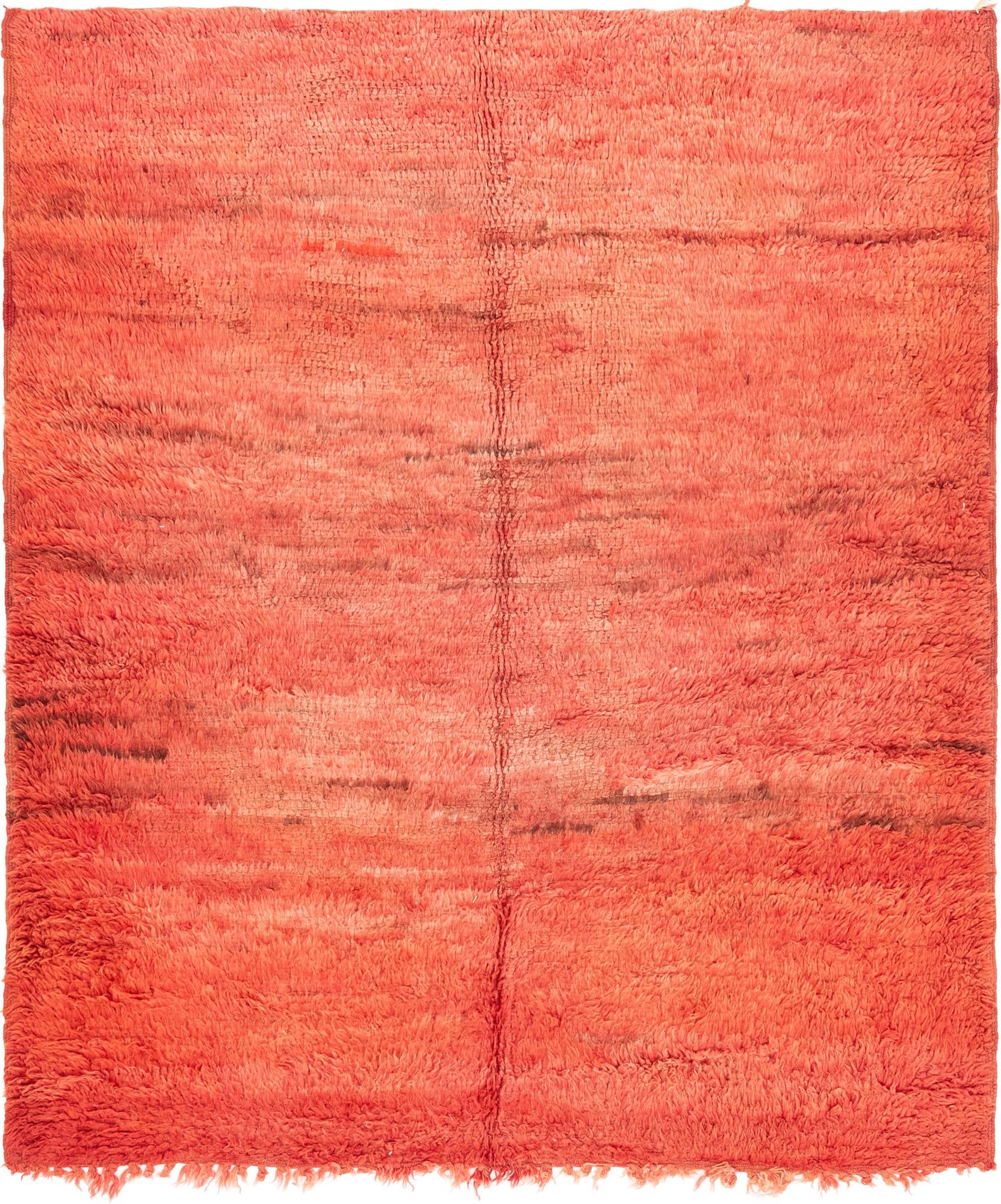 5' 9 x 6' 6 Hand Knotted Moroccan Wool Rug