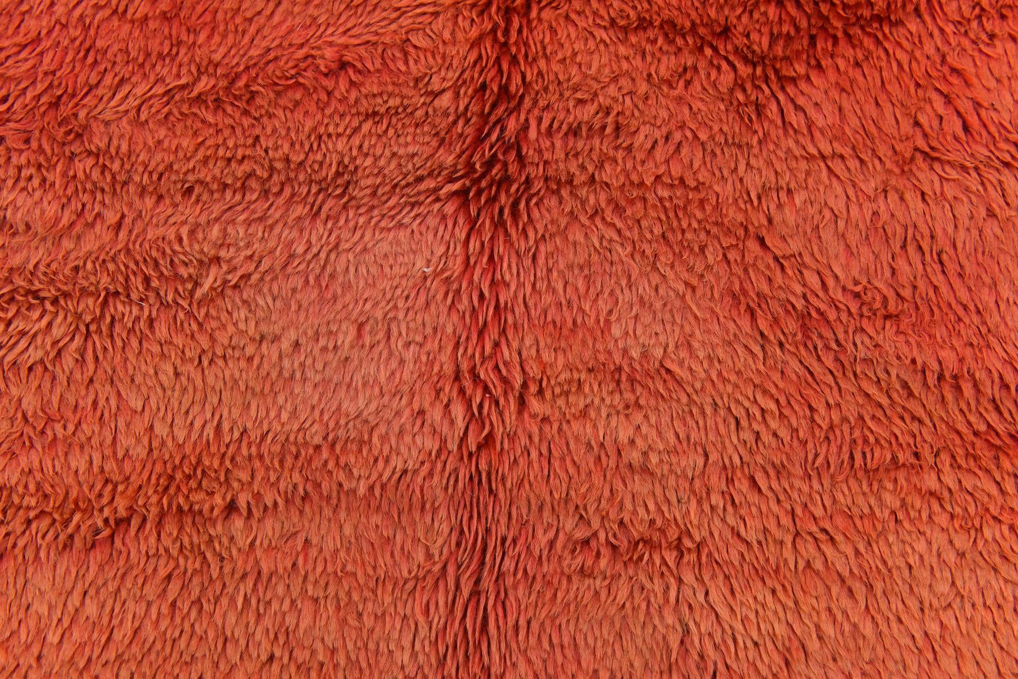 5' 1 x 6' 4 Hand Knotted Moroccan Wool Rug