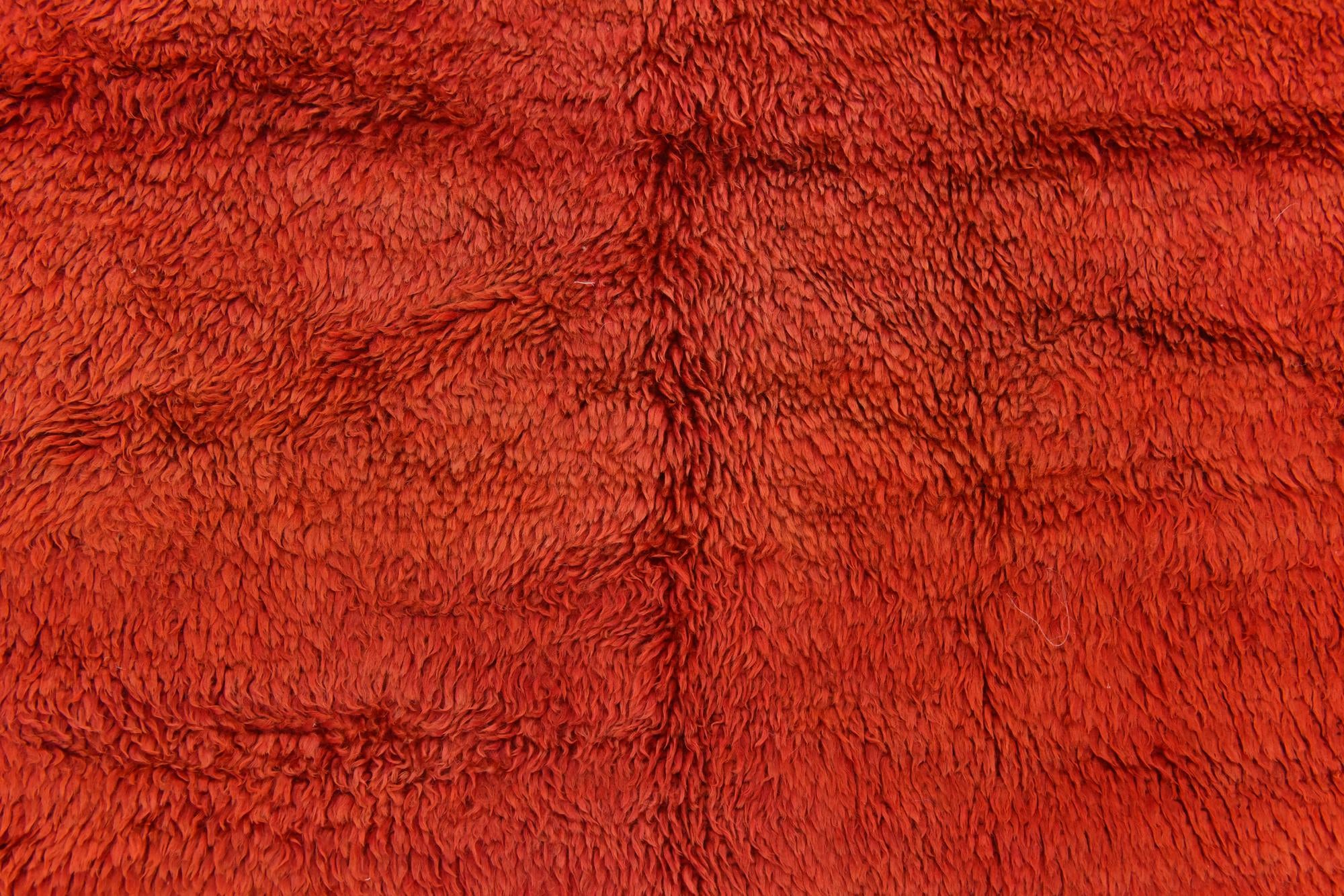 5' 1 x 6' 4 Hand Knotted Moroccan Wool Rug
