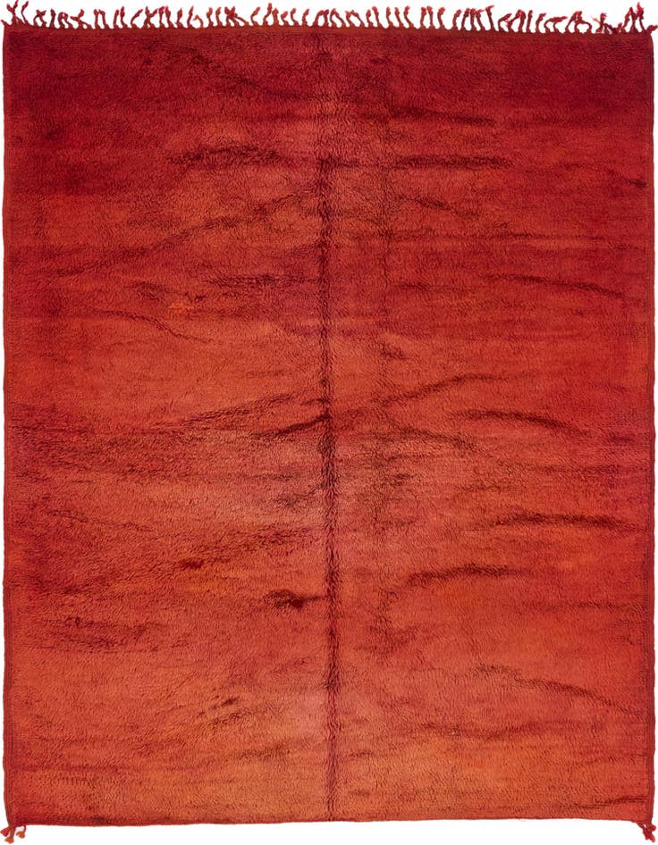 Detail image of 5' 1 x 6' 4 Hand Knotted Moroccan Wool Rug