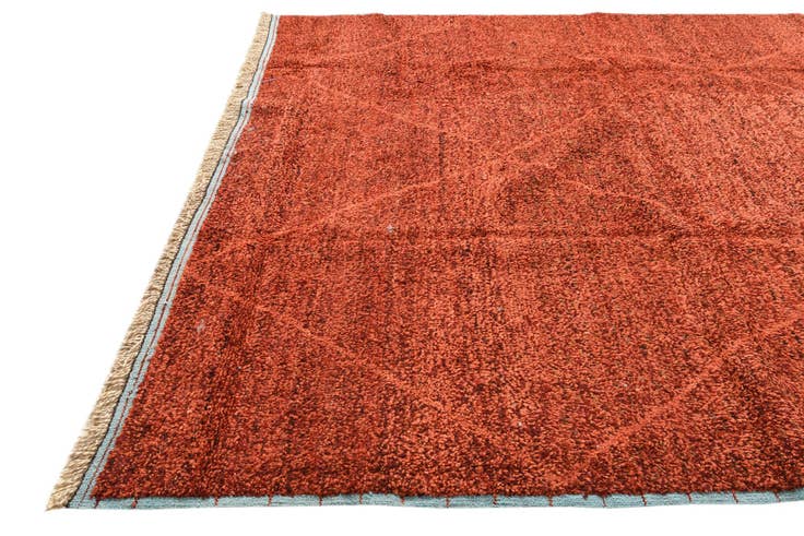 Detail image of 8' 10 x 12' 4 Hand Knotted Moroccan Wool Rug