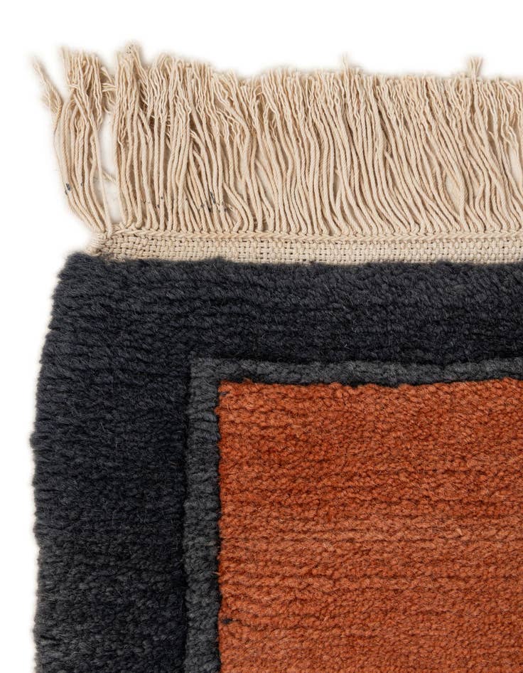 Detail image of 6' 7 x 9' 7 Hand Knotted Nepal Wool Rug