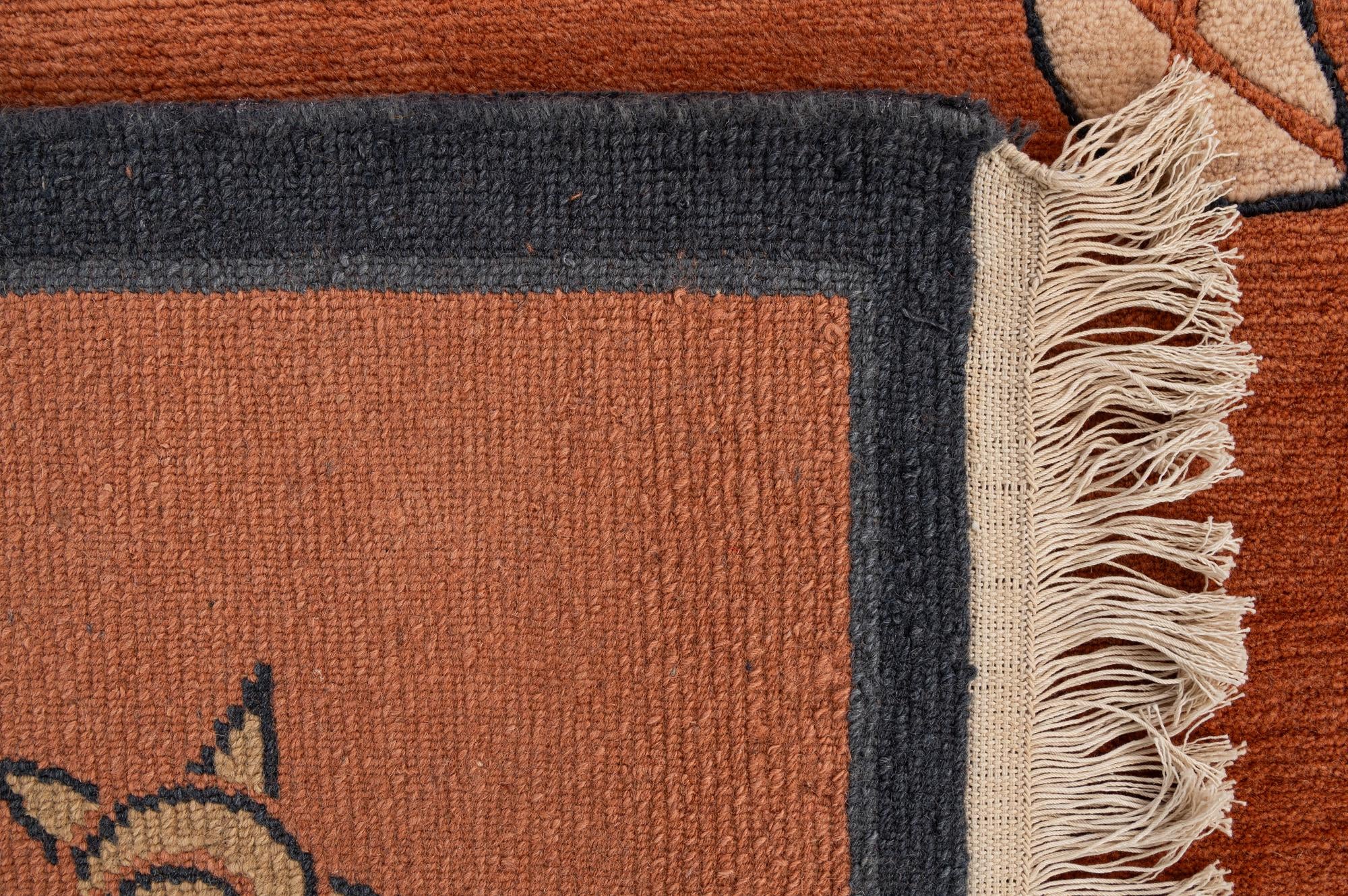 6' 7 x 9' 7 Hand Knotted Nepal Wool Rug