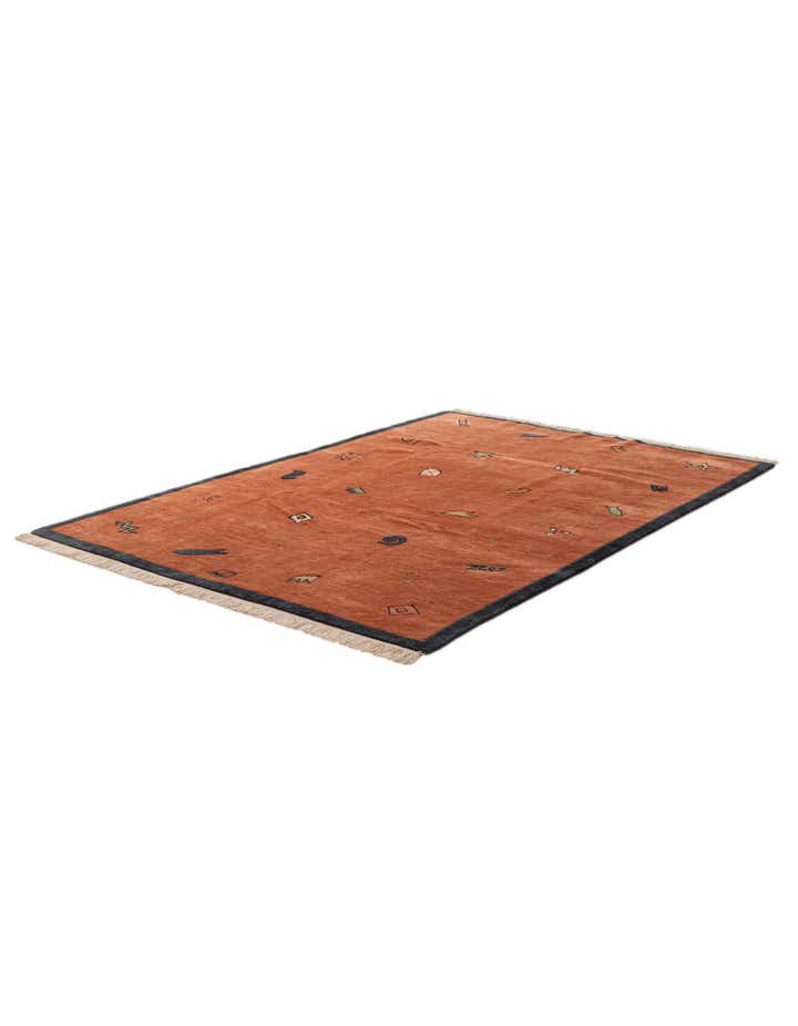 6' 7 x 9' 7 Hand Knotted Nepal Wool Rug