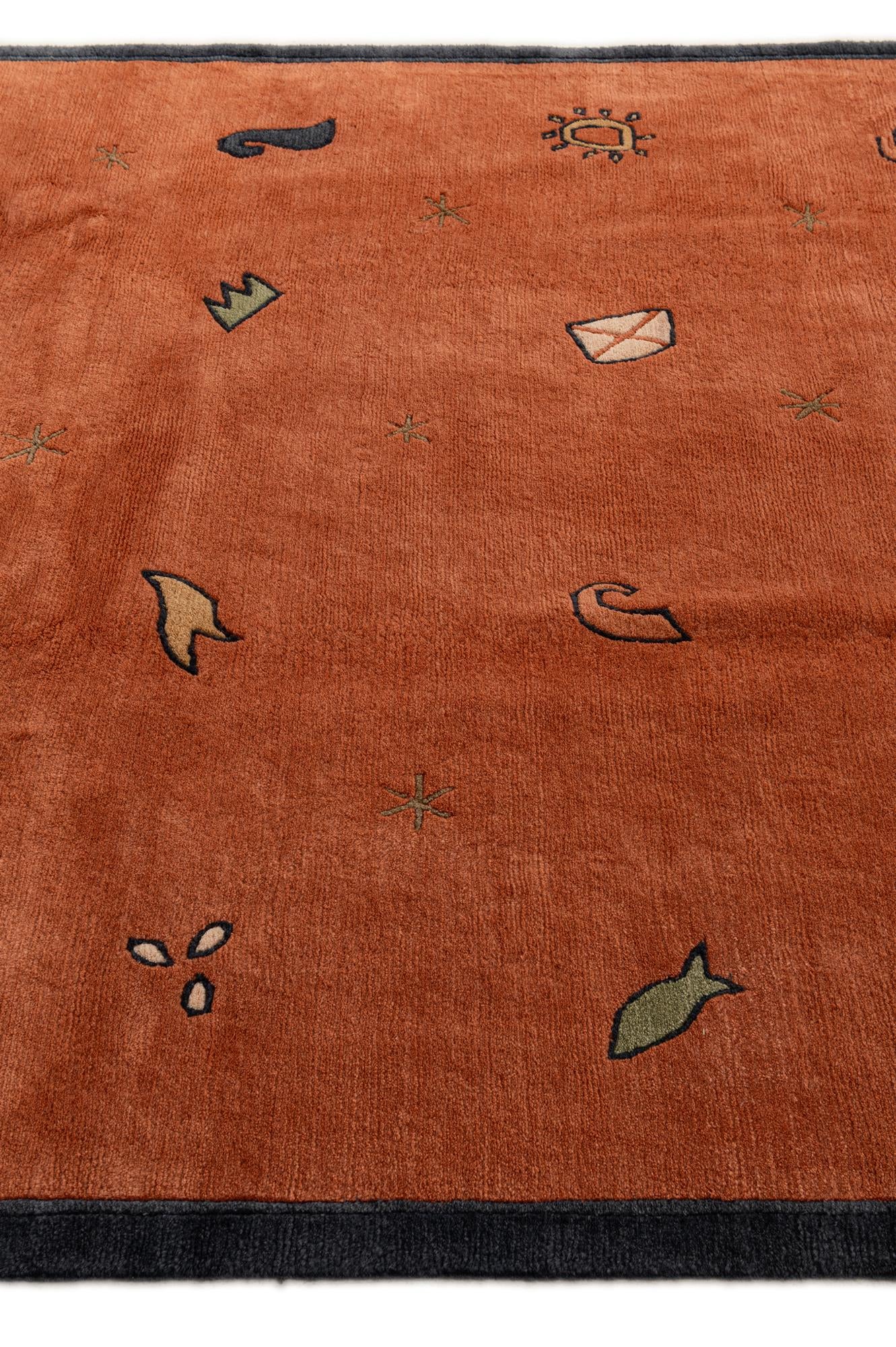 6' 7 x 9' 7 Hand Knotted Nepal Wool Rug