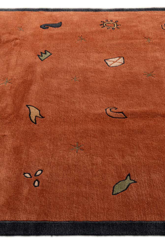 6' 7 x 9' 7 Hand Knotted Nepal Wool Rug