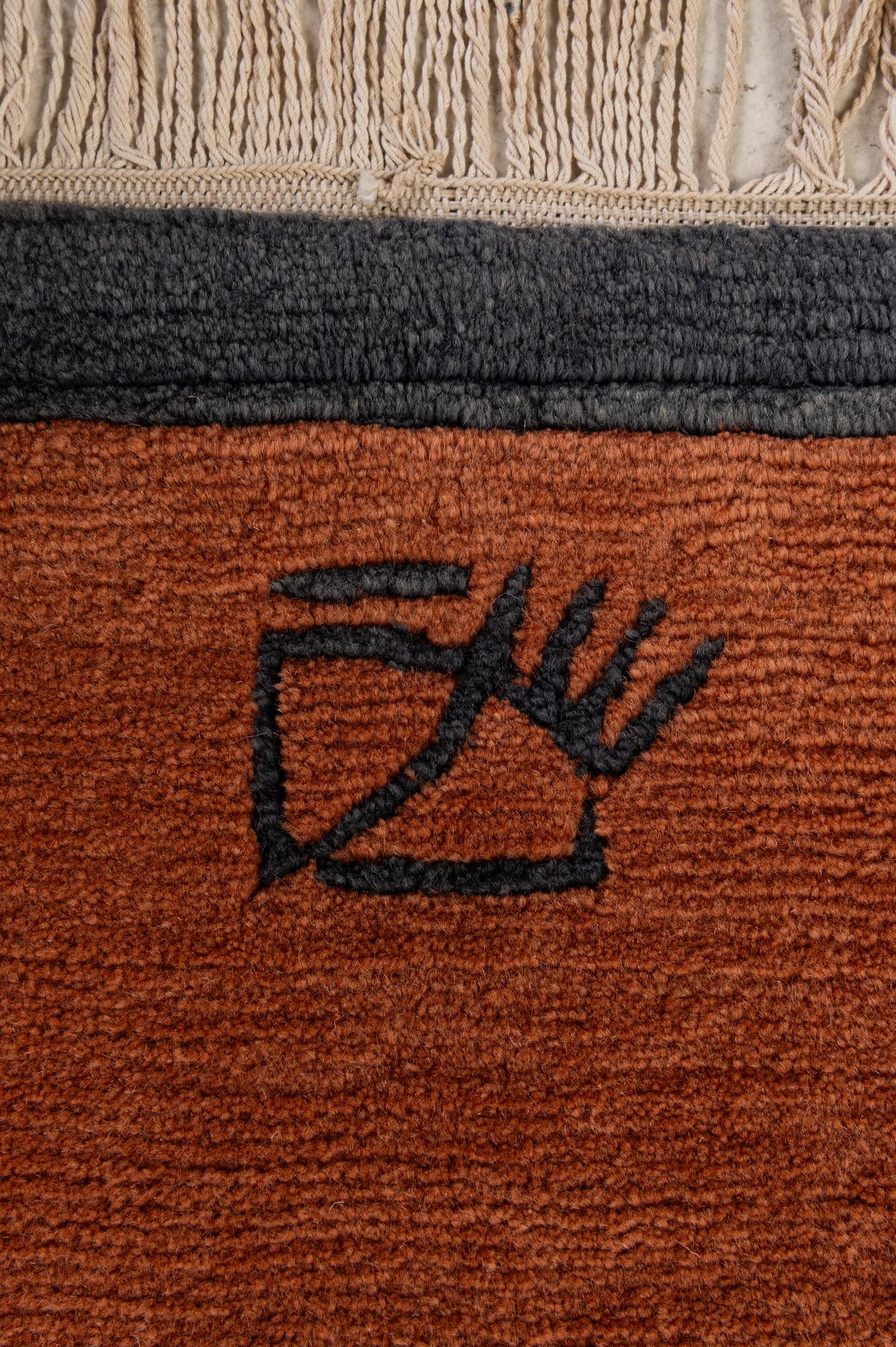 6' 7 x 9' 7 Hand Knotted Nepal Wool Rug