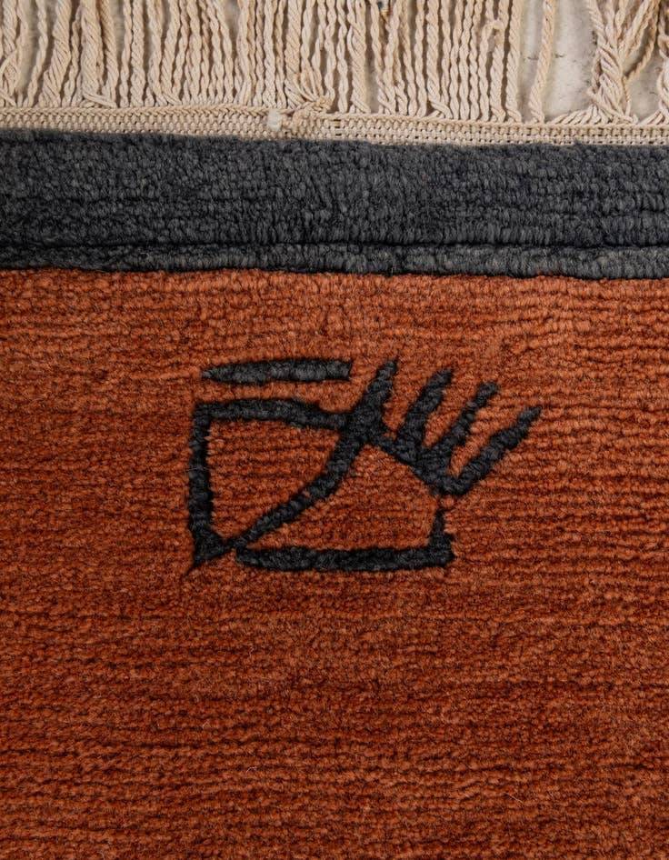 Detail image of 6' 7 x 9' 7 Hand Knotted Nepal Wool Rug