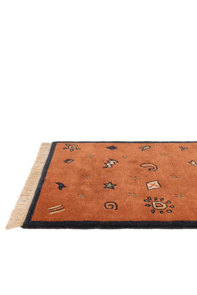 Detail image of 3' 2 x 5' Hand Knotted Nepal Wool Rug