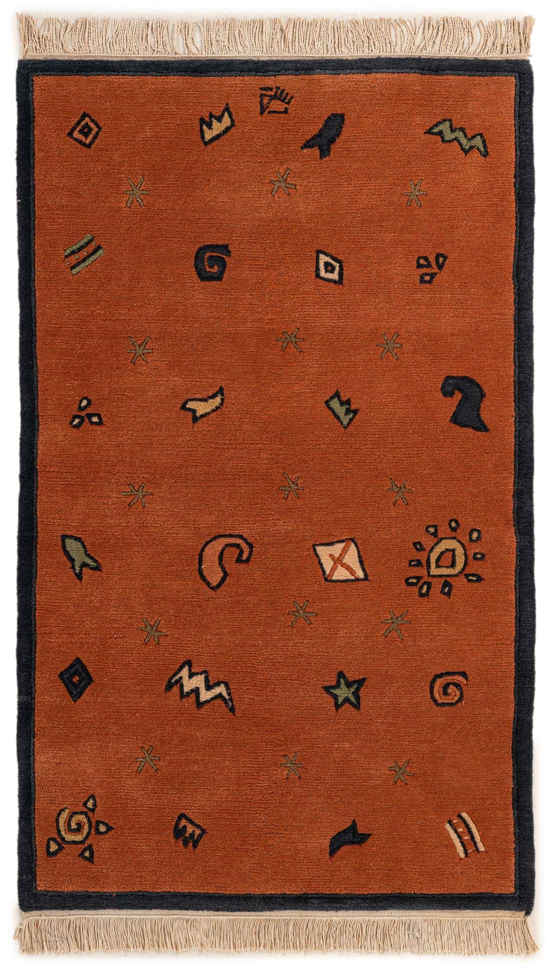 3' 2 x 5' Hand Knotted Nepal Wool Rug
