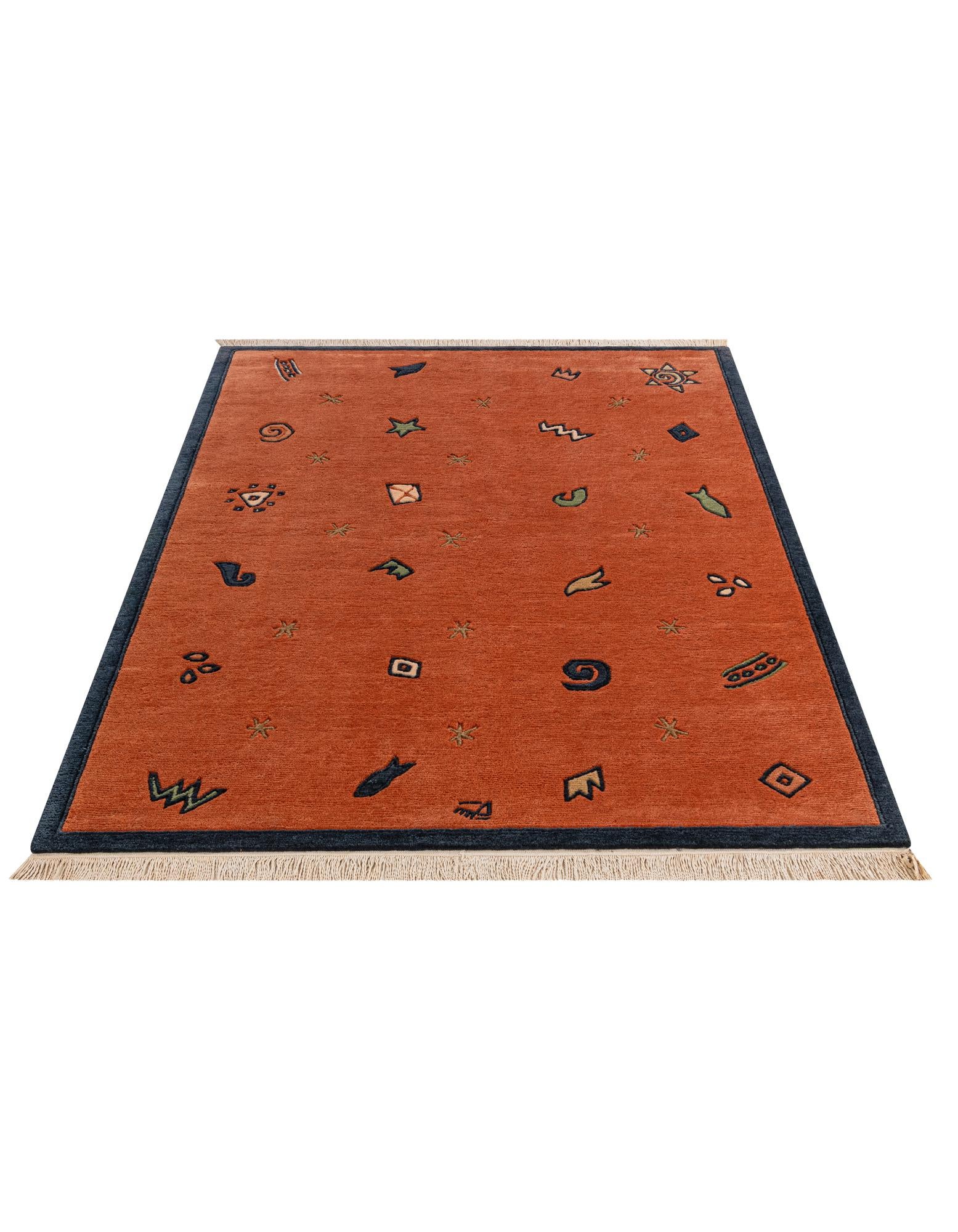4' 8 x 6' 7 Hand Knotted Nepal Wool Rug