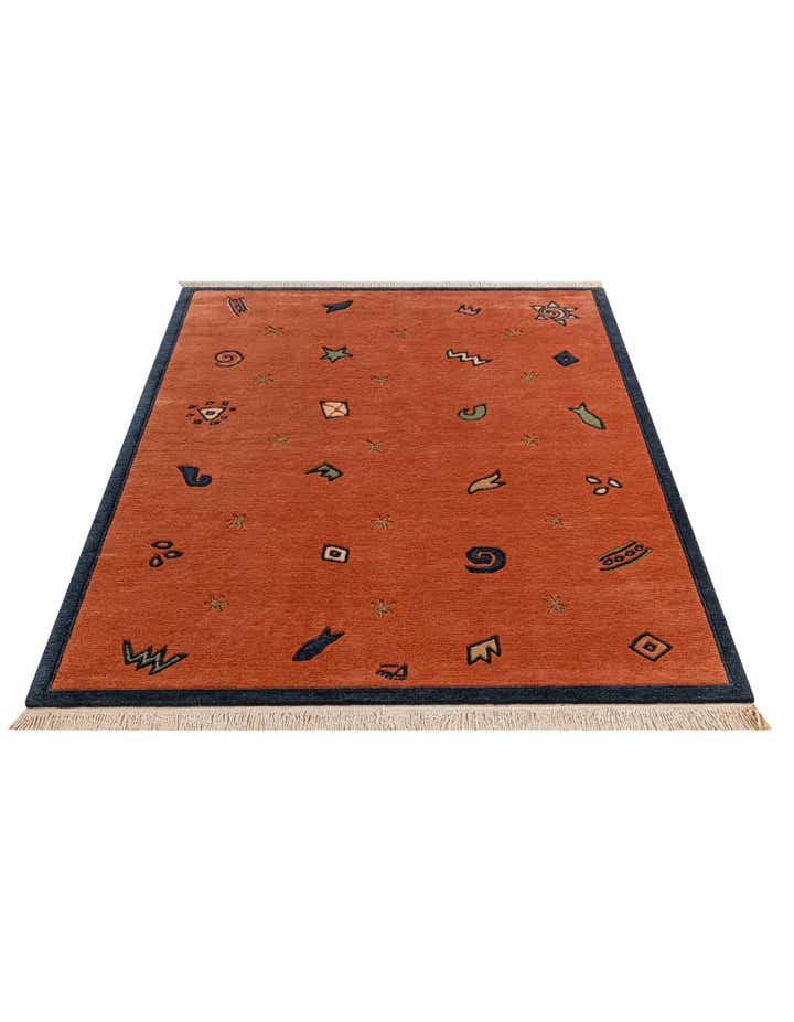 4' 8 x 6' 7 Hand Knotted Nepal Wool Rug