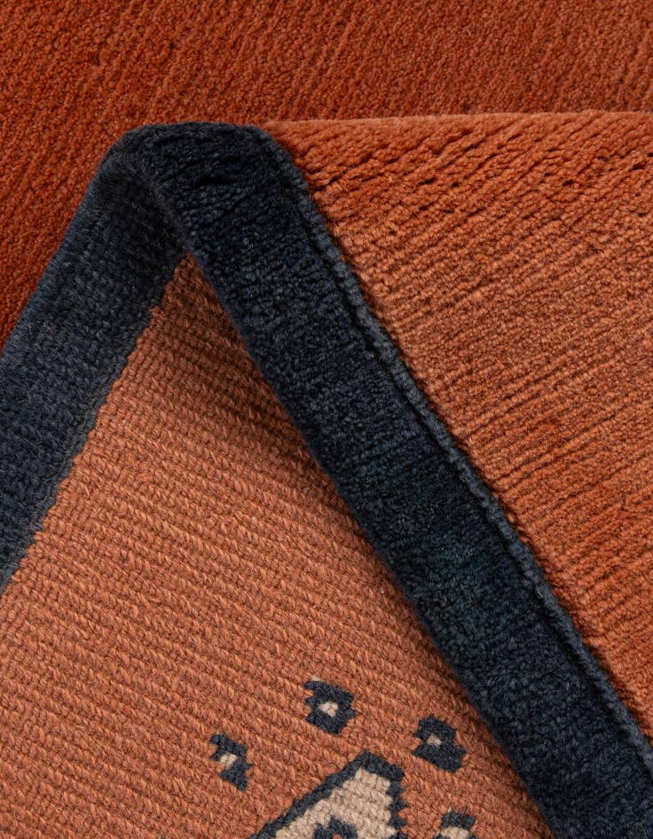 Detail image of 4' 8 x 6' 7 Hand Knotted Nepal Wool Rug