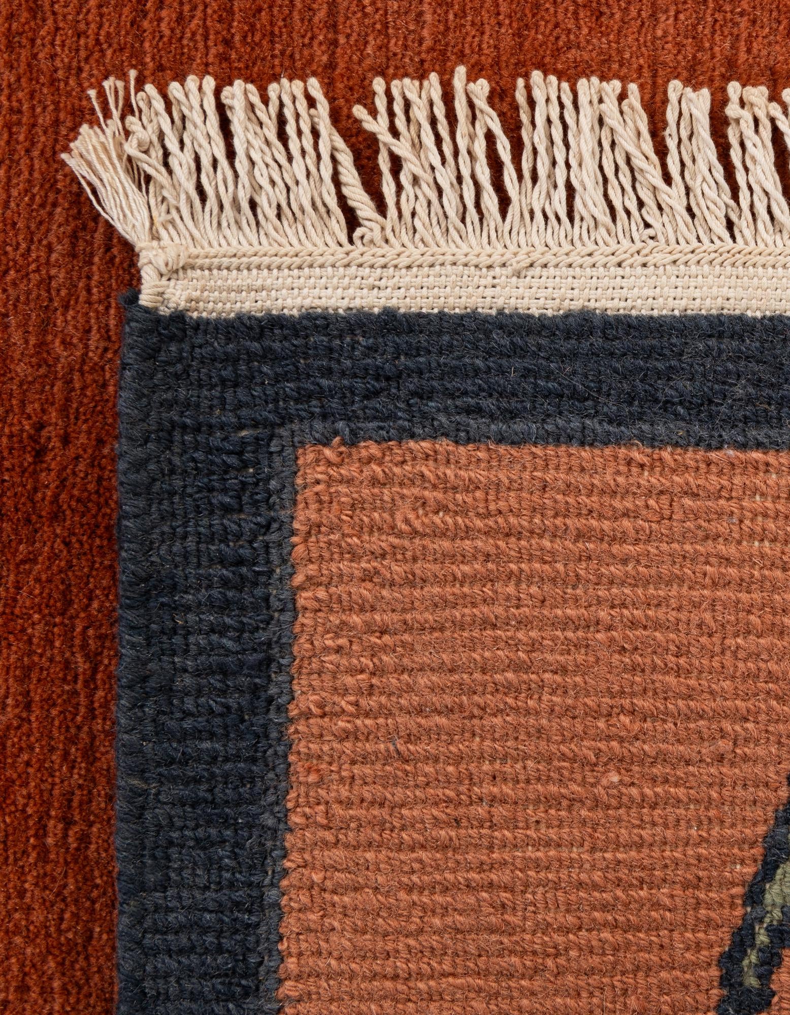 4' 8 x 6' 7 Hand Knotted Nepal Wool Rug