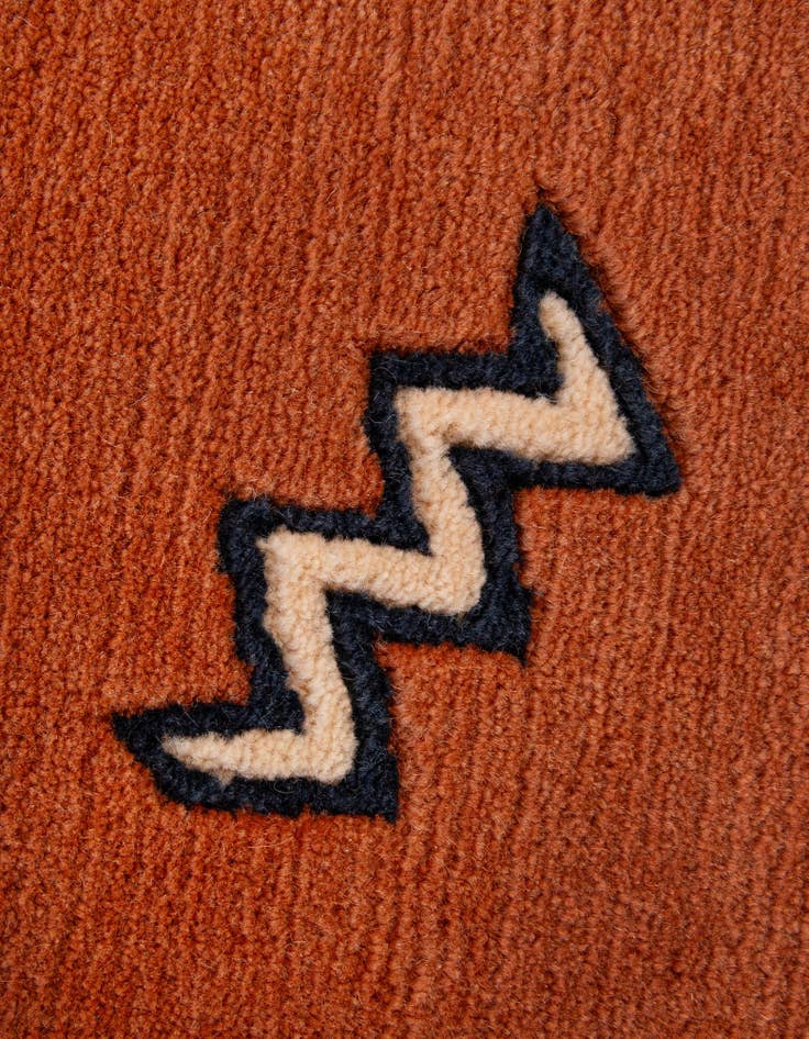 Detail image of 4' 8 x 6' 7 Hand Knotted Nepal Wool Rug