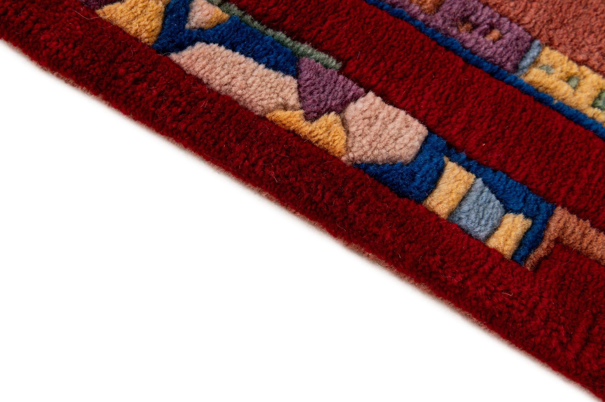 2' 6 x 4' 9 Hand Knotted Nepal Wool Rug