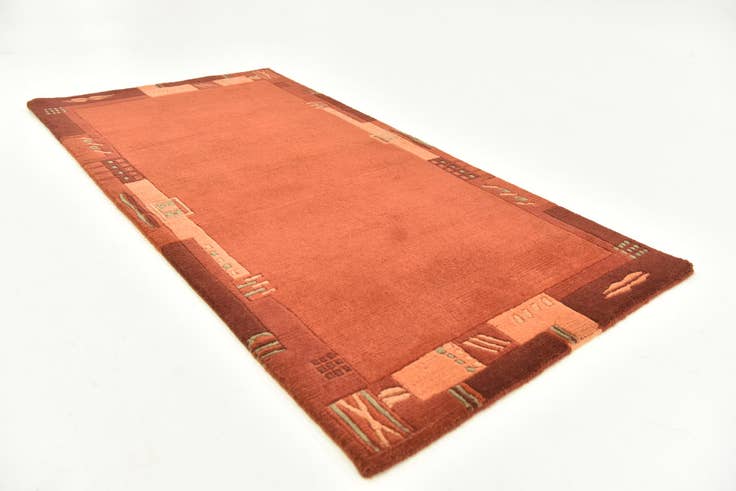 Detail image of 2' 5 x 4' 8 Hand Knotted Nepal Wool Rug