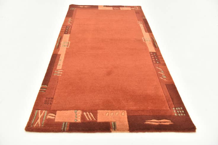 Detail image of 2' 5 x 4' 8 Hand Knotted Nepal Wool Rug