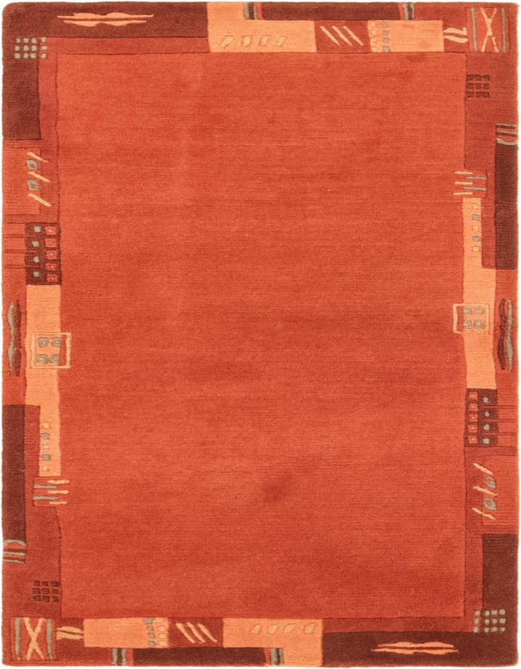 Detail image of 2' 5 x 4' 8 Hand Knotted Nepal Wool Rug