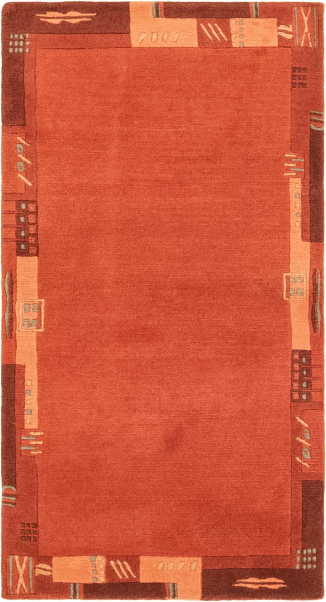 2' 5 x 4' 8 Hand Knotted Nepal Wool Rug