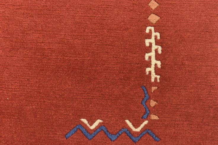 Detail image of 5' 7 x 7' 9 Hand Knotted Nepal Wool Rug