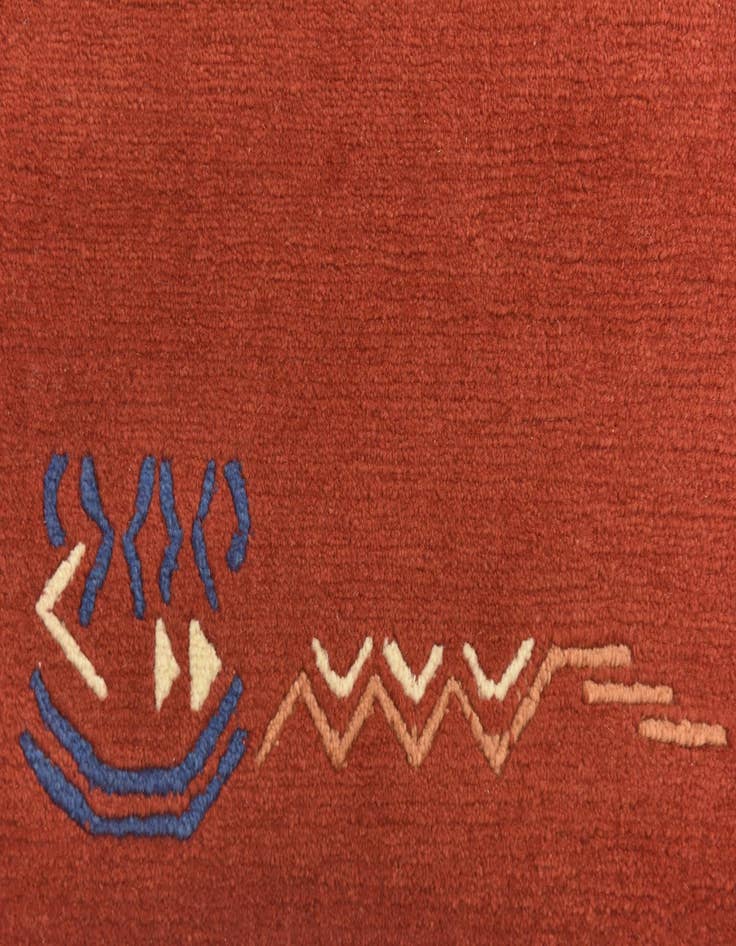 Detail image of 5' 7 x 7' 9 Hand Knotted Nepal Wool Rug