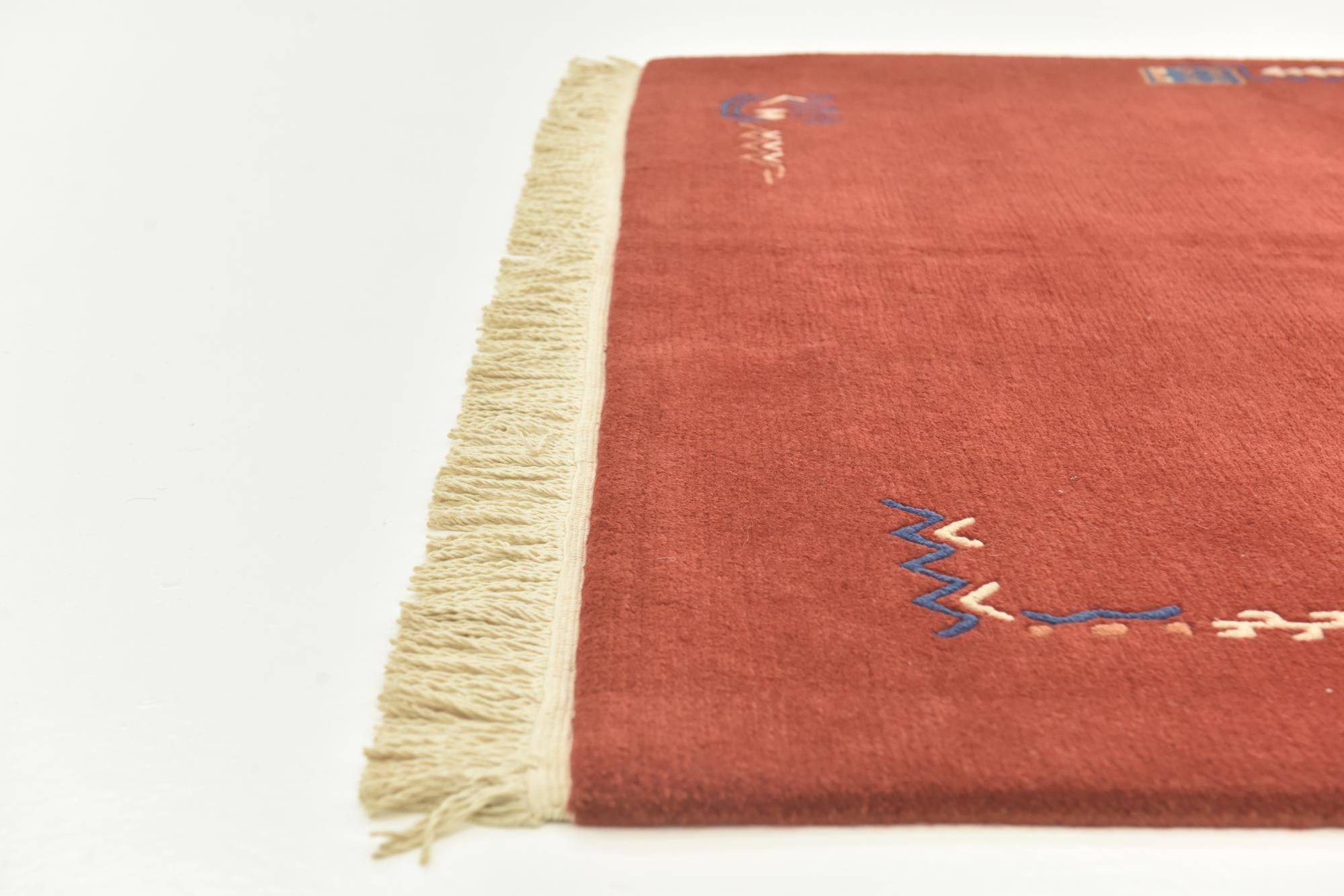 5' 7 x 7' 9 Hand Knotted Nepal Wool Rug