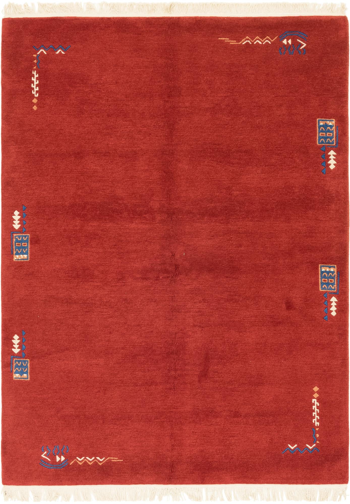 5' 7 x 7' 9 Hand Knotted Nepal Wool Rug