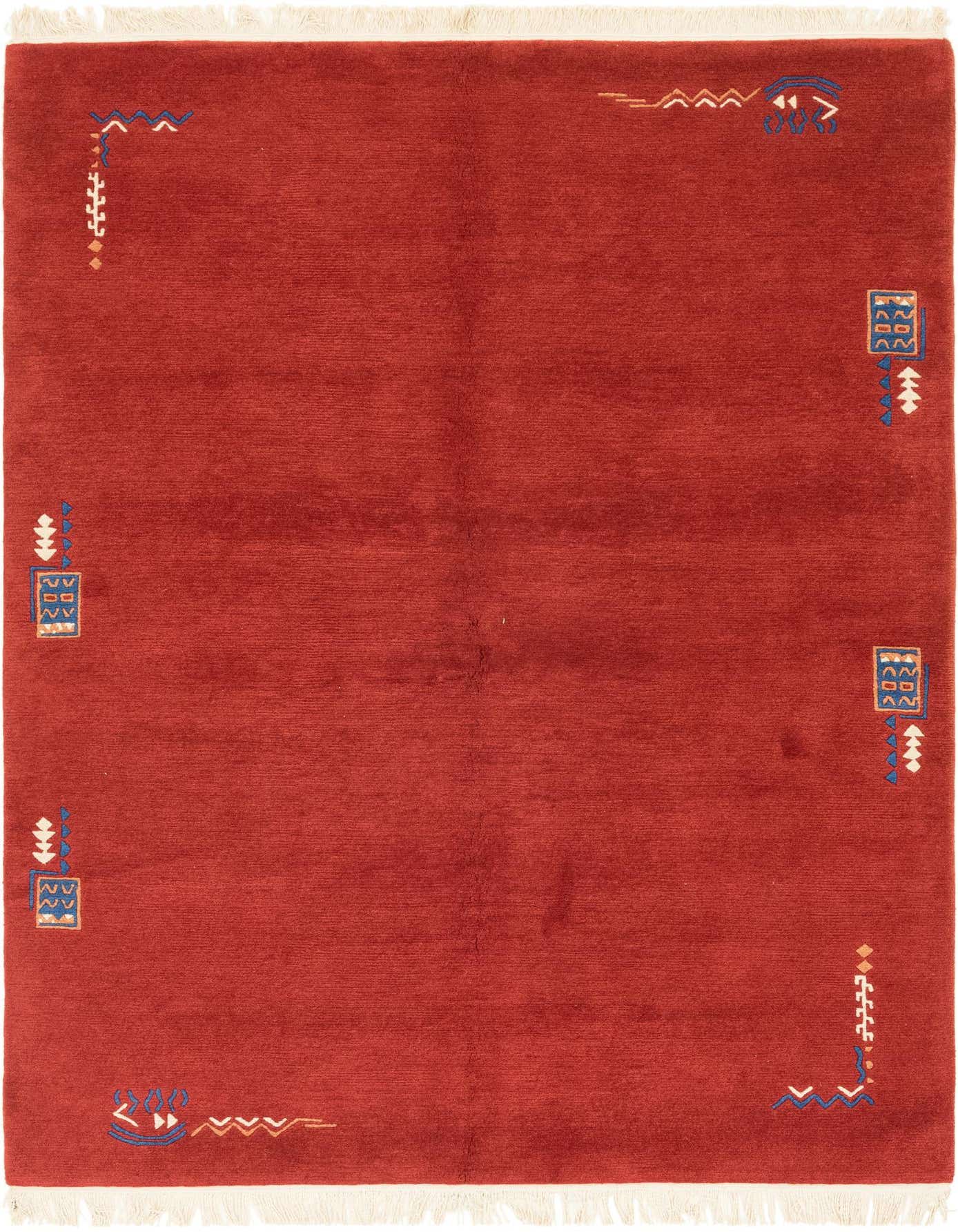 5' 7 x 7' 9 Hand Knotted Nepal Wool Rug