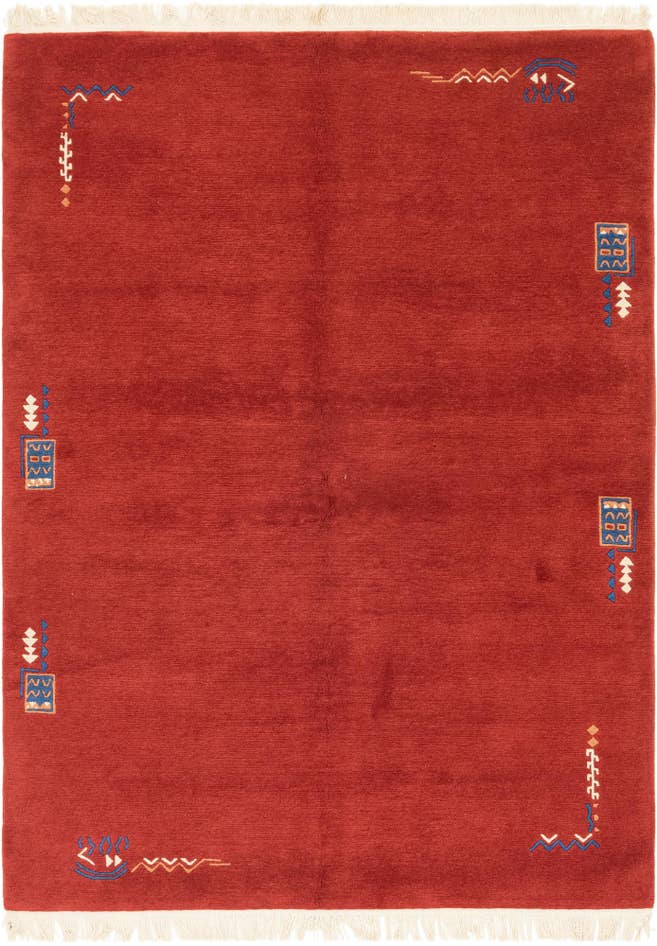 Detail image of 5' 7 x 7' 9 Hand Knotted Nepal Wool Rug