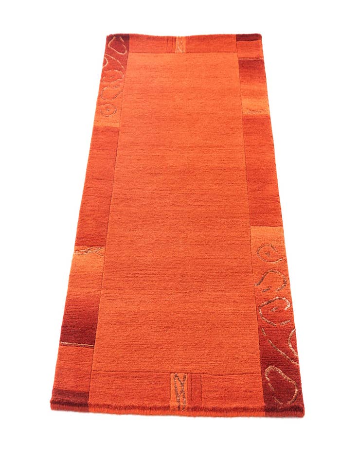 Detail image of 2' 4 x 4' 9 Hand Knotted Nepal Rug