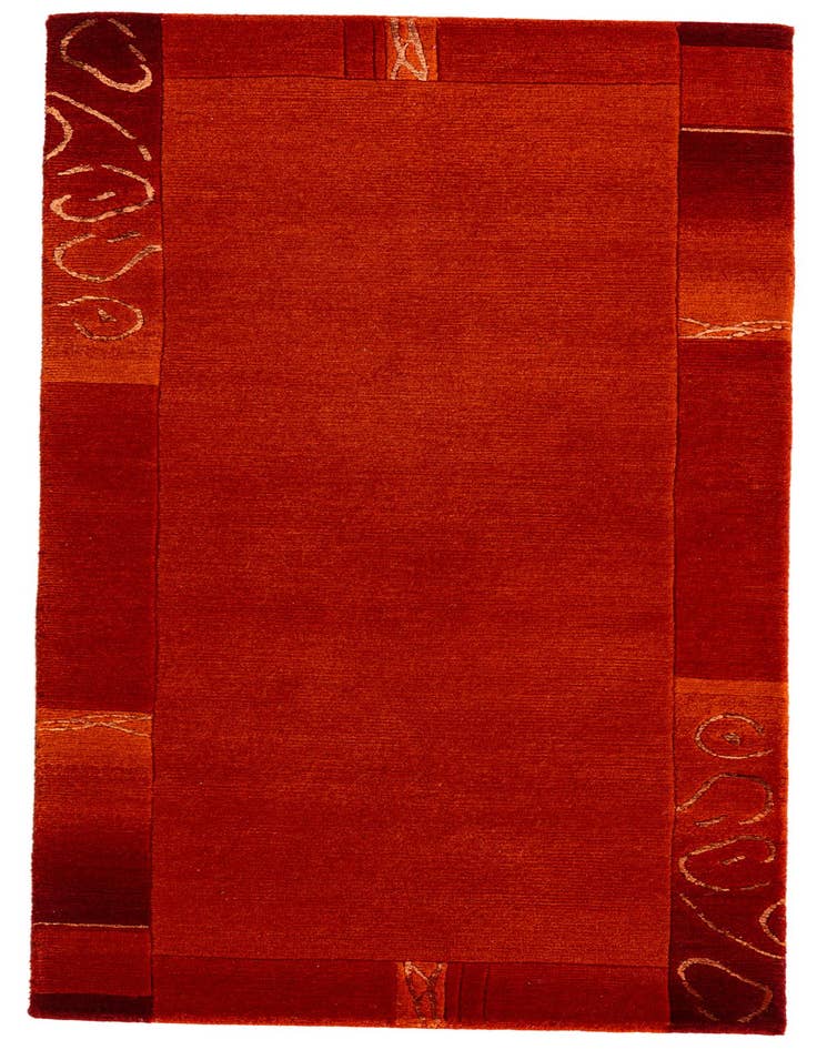 Detail image of 2' 4 x 4' 9 Hand Knotted Nepal Rug