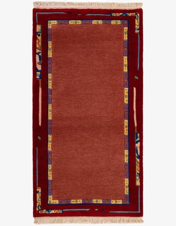 2' 6 x 4' 9 Hand Knotted Nepal Wool Rug