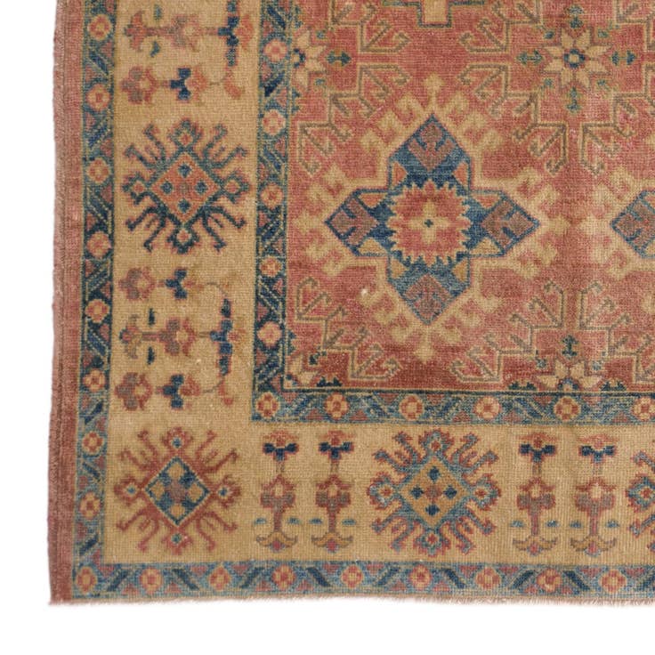 Detail image of 4' x 5' 9 Hand Knotted Oushak Wool Rug