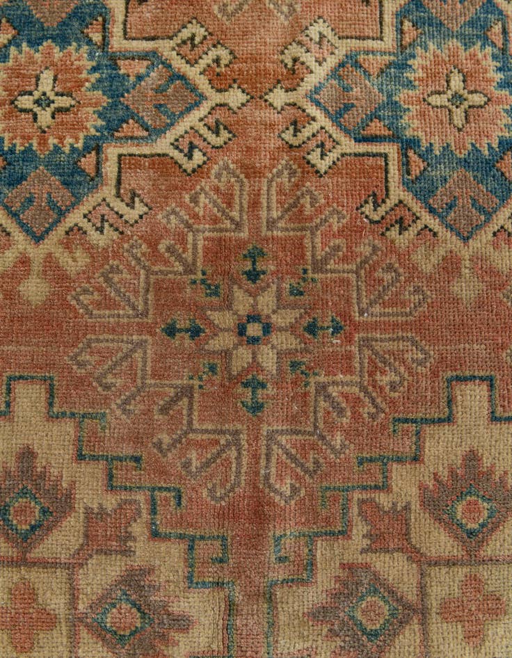 Detail image of 4' x 5' 9 Hand Knotted Oushak Wool Rug