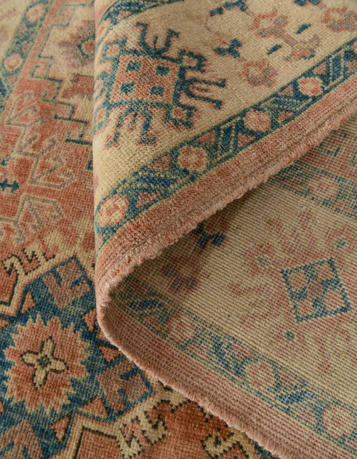 Detail image of 4' x 5' 9 Hand Knotted Oushak Wool Rug