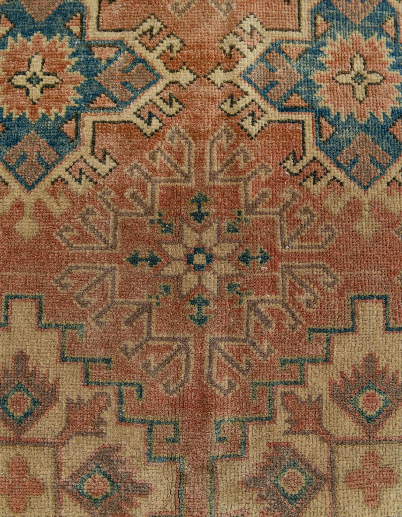 4' x 5' 9 Hand Knotted Oushak Wool Rug