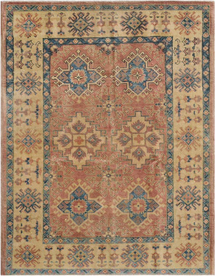 Detail image of 4' x 5' 9 Hand Knotted Oushak Wool Rug