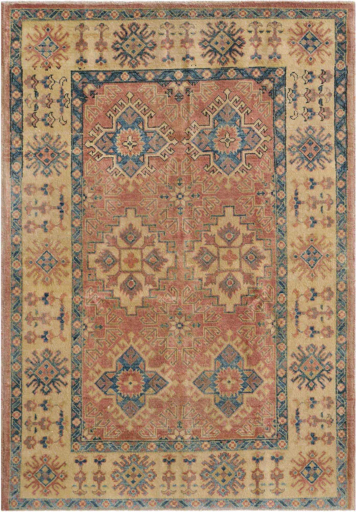 4' x 5' 9 Hand Knotted Oushak Wool Rug