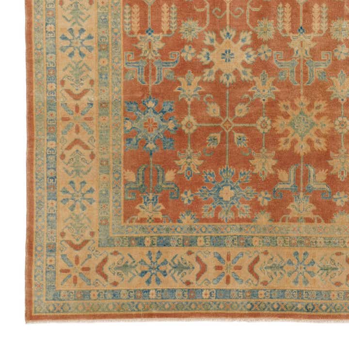 8' 1 x 9' 9 Hand Knotted Oushak Wool Rug