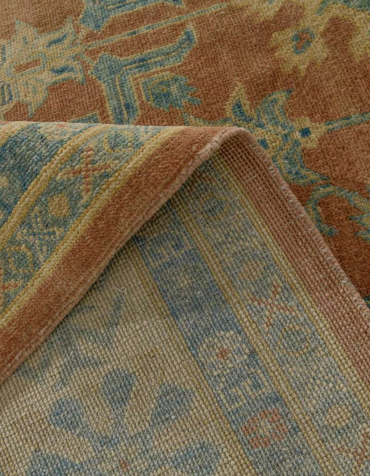 8' 1 x 9' 9 Hand Knotted Oushak Wool Rug