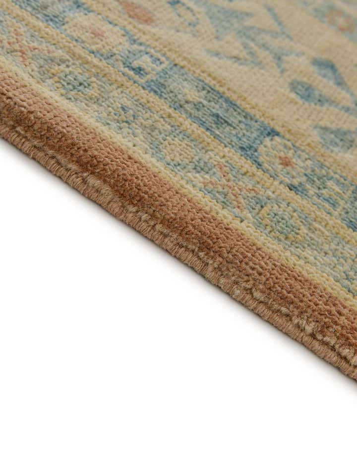 8' 1 x 9' 9 Hand Knotted Oushak Wool Rug