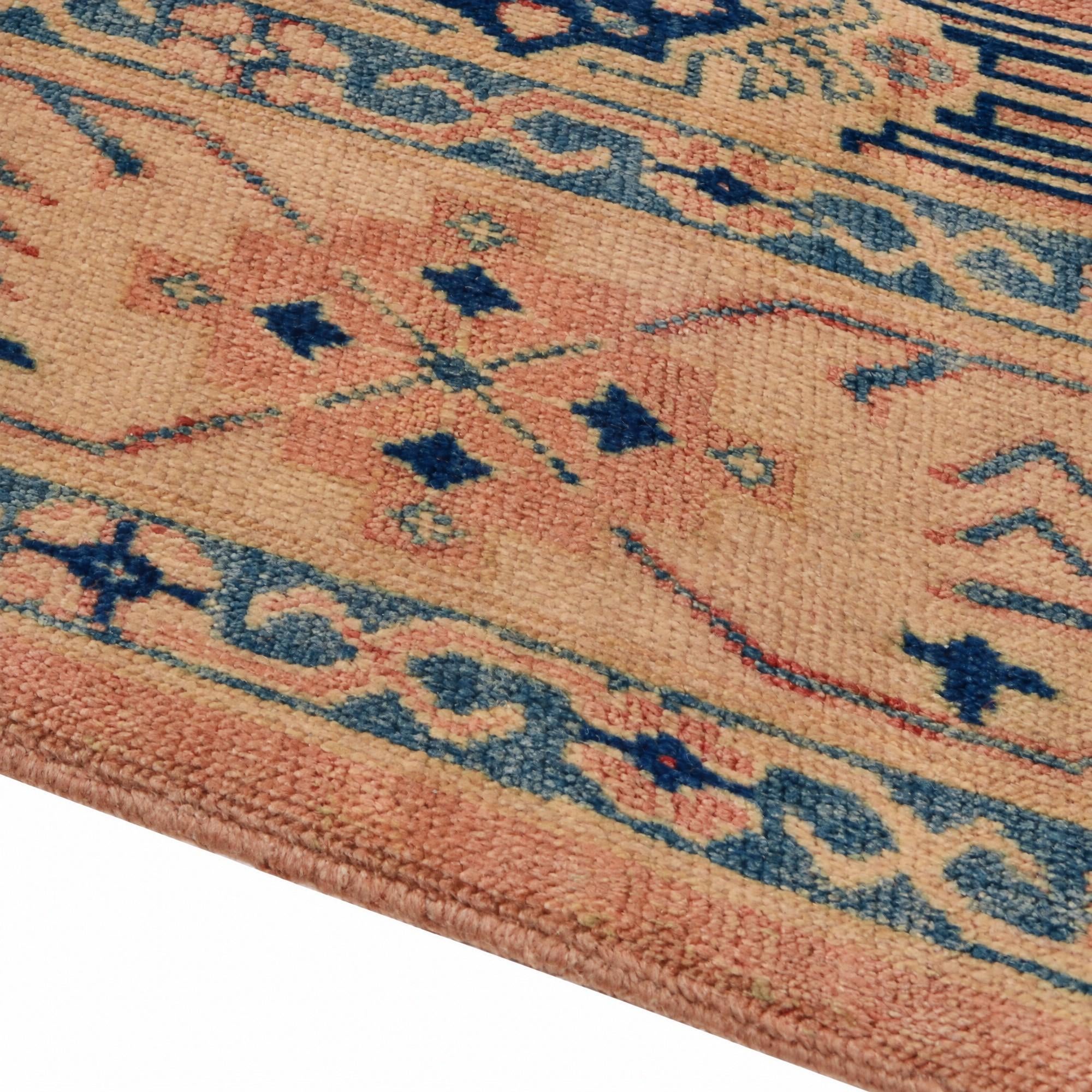 Detail image 8 of 14: 5' 9 x 7' 10 Hand Knotted Oushak Wool Rug