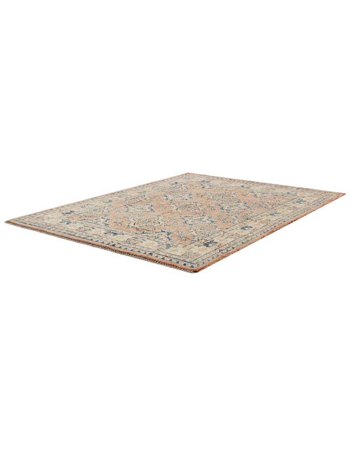 5' 2 x 6' 11 Hand Knotted Oushak Wool Rug