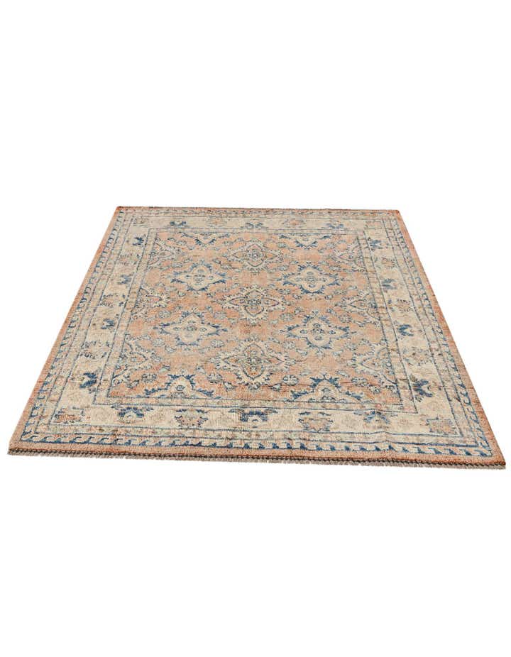 5' 2 x 6' 11 Hand Knotted Oushak Wool Rug