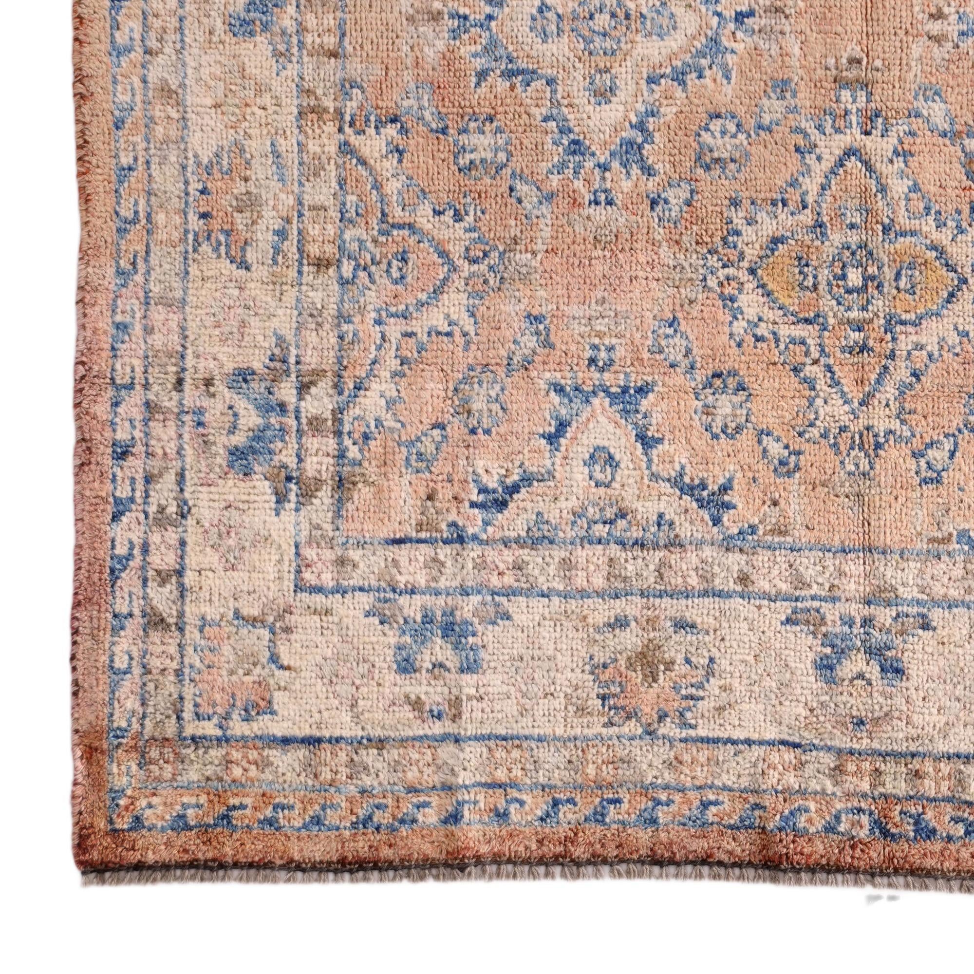 5' 2 x 6' 11 Hand Knotted Oushak Wool Rug