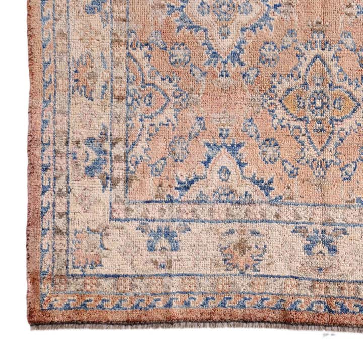 5' 2 x 6' 11 Hand Knotted Oushak Wool Rug